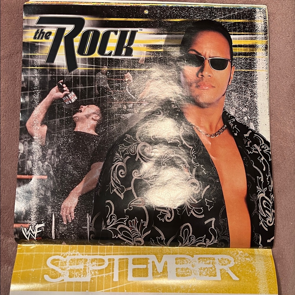 Vintage WWF World Wrestling Federation 16- Month Calendar 2001 - Picture 9 of 13